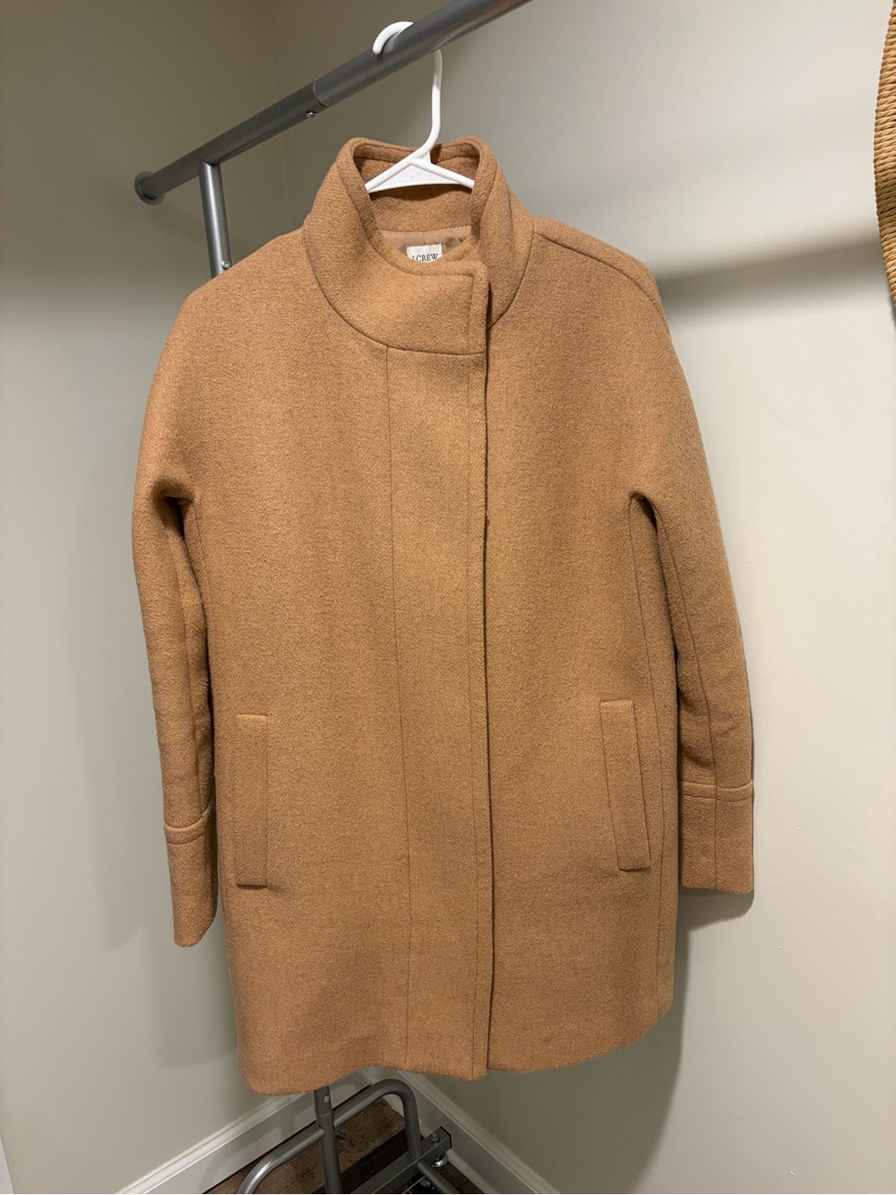 J. Crew Camel Wool-Blend Coat